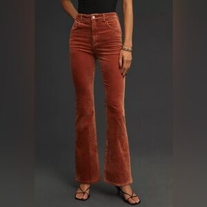 anthropologie pilcro the icon corduroy flare leg jeans